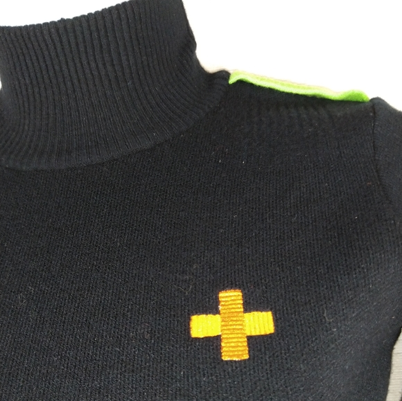 JC de Castelbajac Rossignol Vintage Ski Turtleneck Sweater Small - Picture 4 of 14